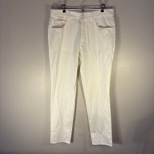 G/FORE Mens Golf Pants White Straight Leg 33x32 Chinos